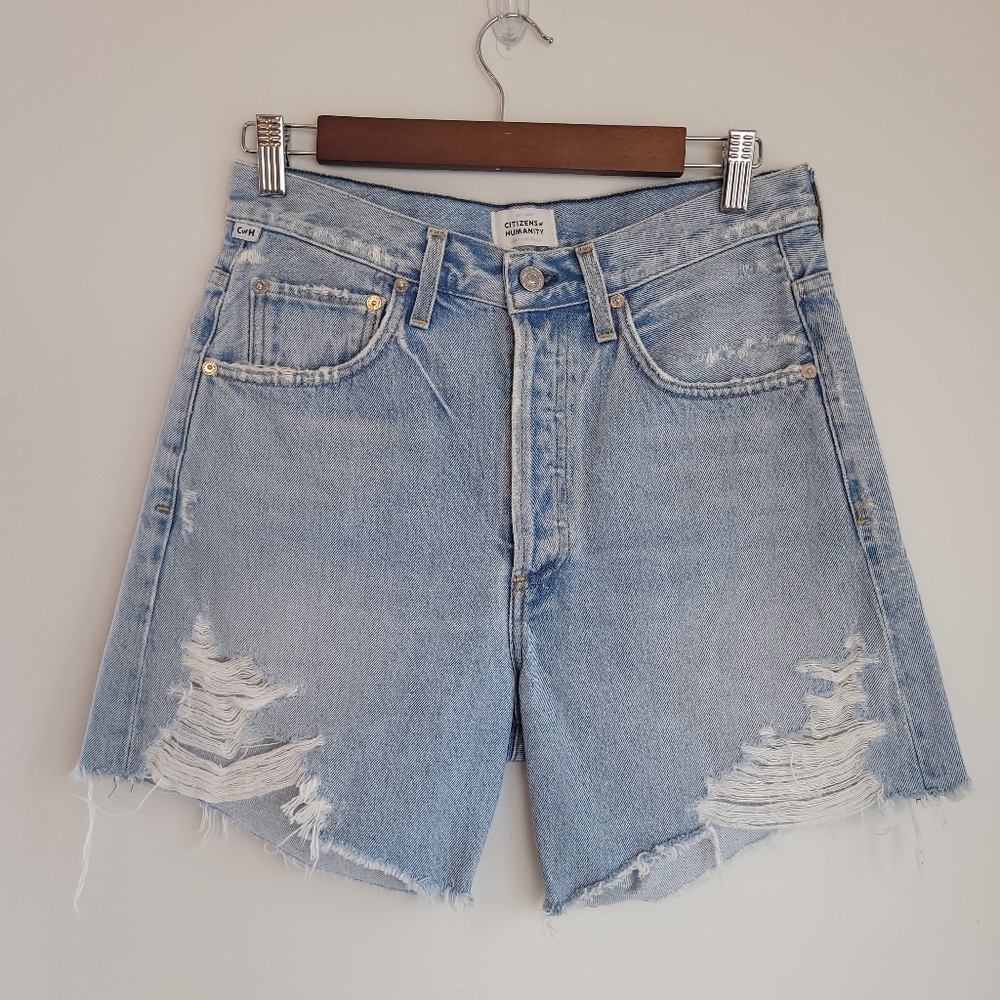 Citizens of Humanity High Waisted  Shorts Size 27 Light Denim